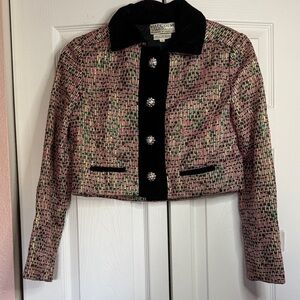 Pink and Black Women's Blazer